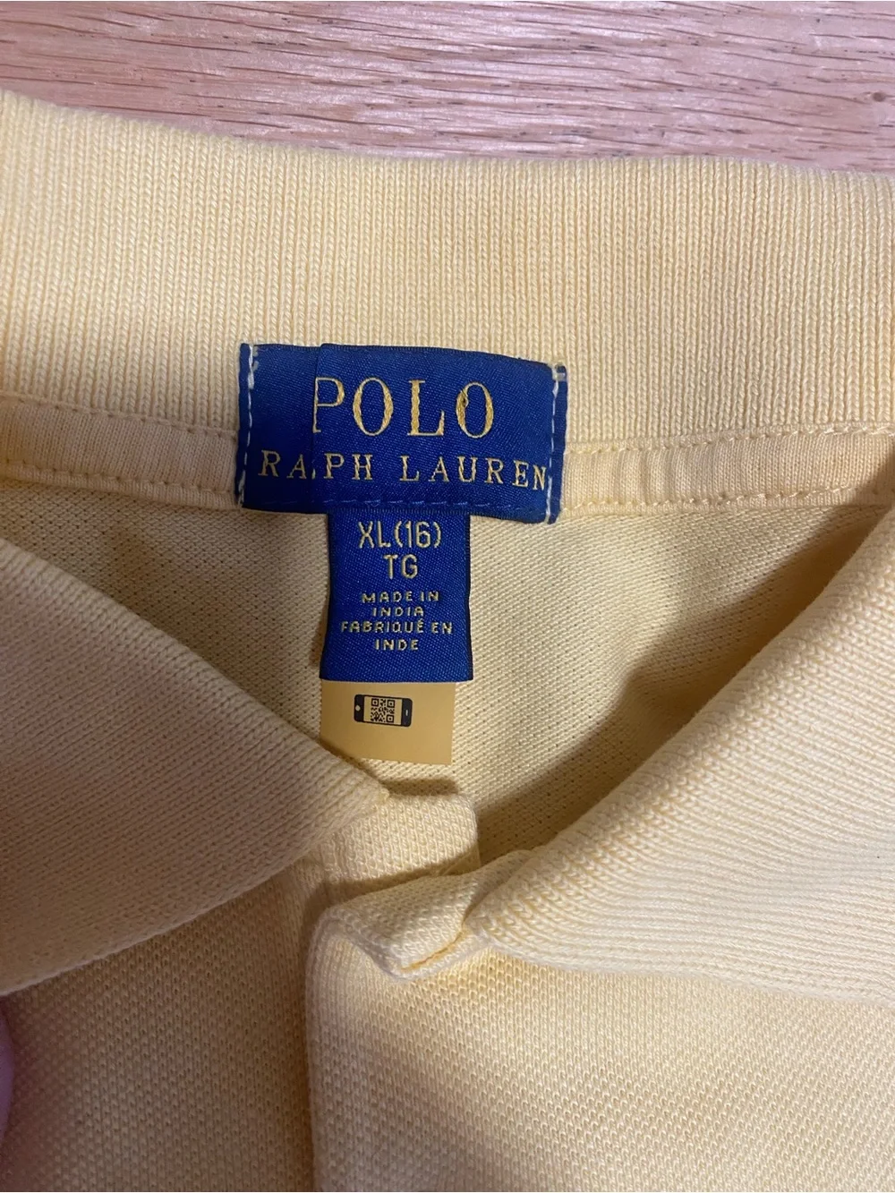 Polo by Ralph Lauren Girls' Pale Yellow Short-Sleeve Polo with Blue Pony